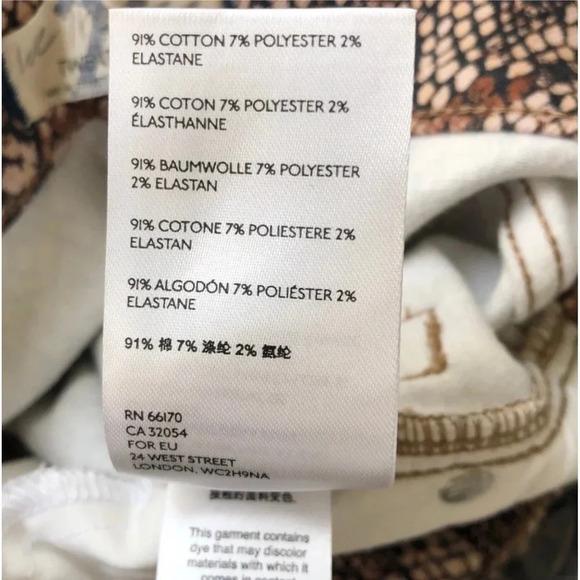 New Free People Raw trim High rise jegging jean two faced snakeskin OB1026916 - Picture 12 of 14